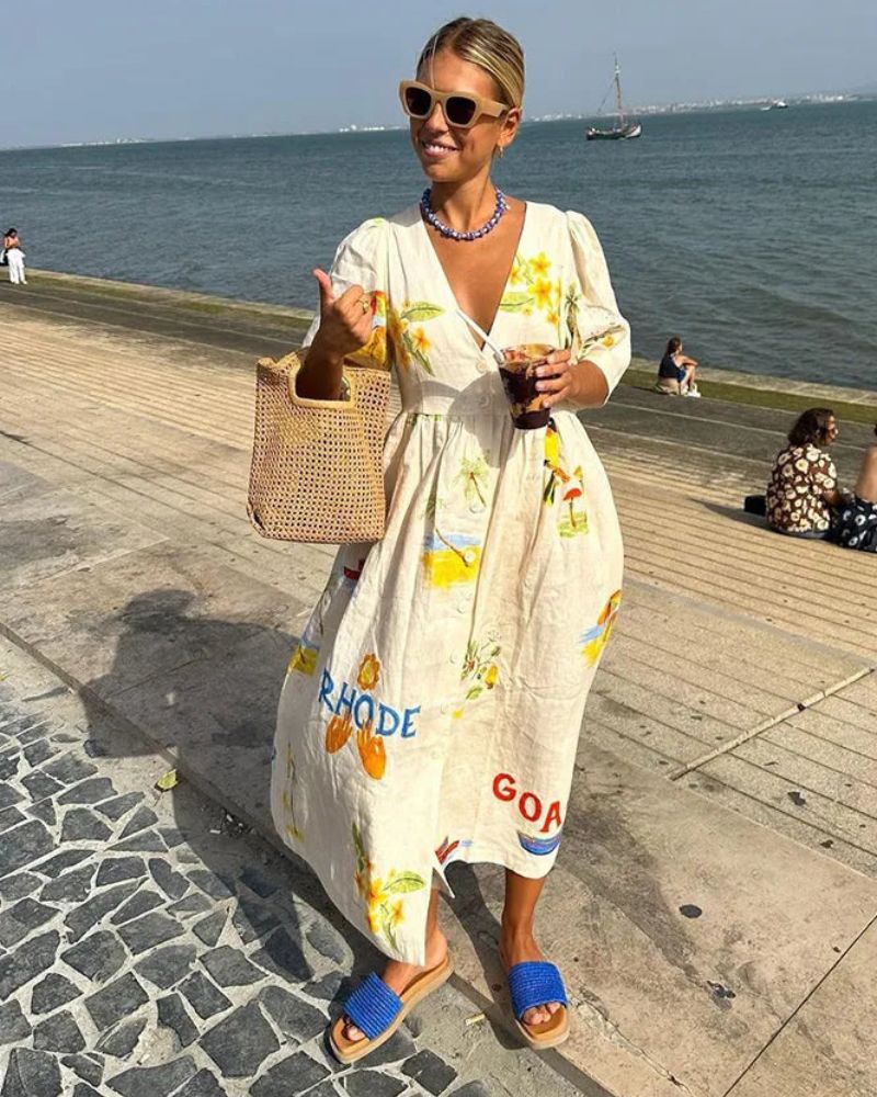 אדירה | שמלה מודפסת