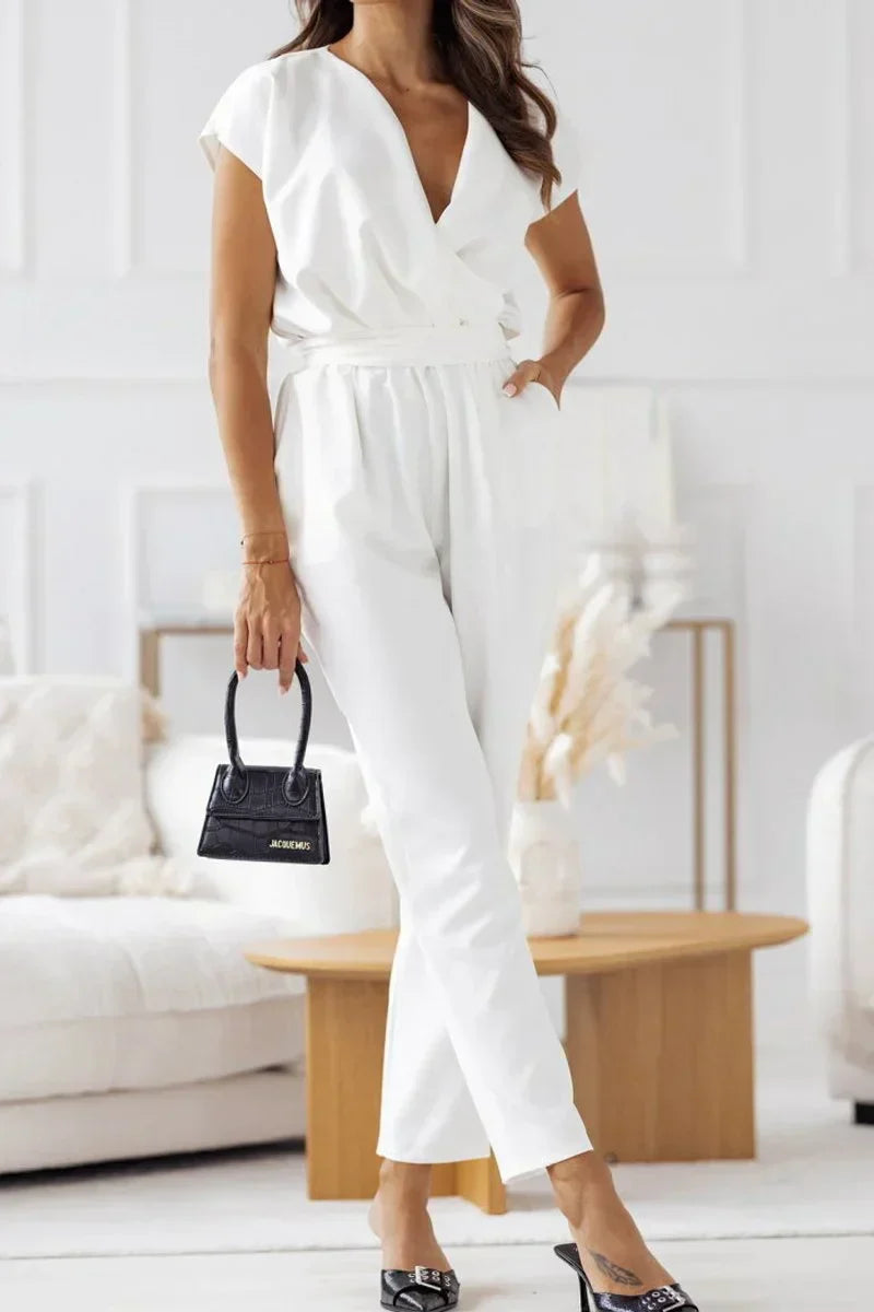מריאנה | ג'מפטסוט עם שרוולים קצרים וצווארון V