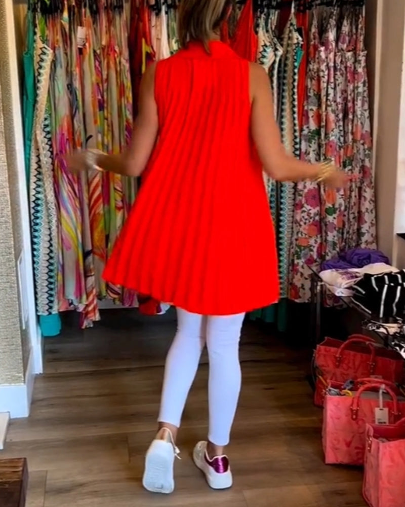 טוהר | טופ ללא שרוולים עם רוכסנים ורוורס