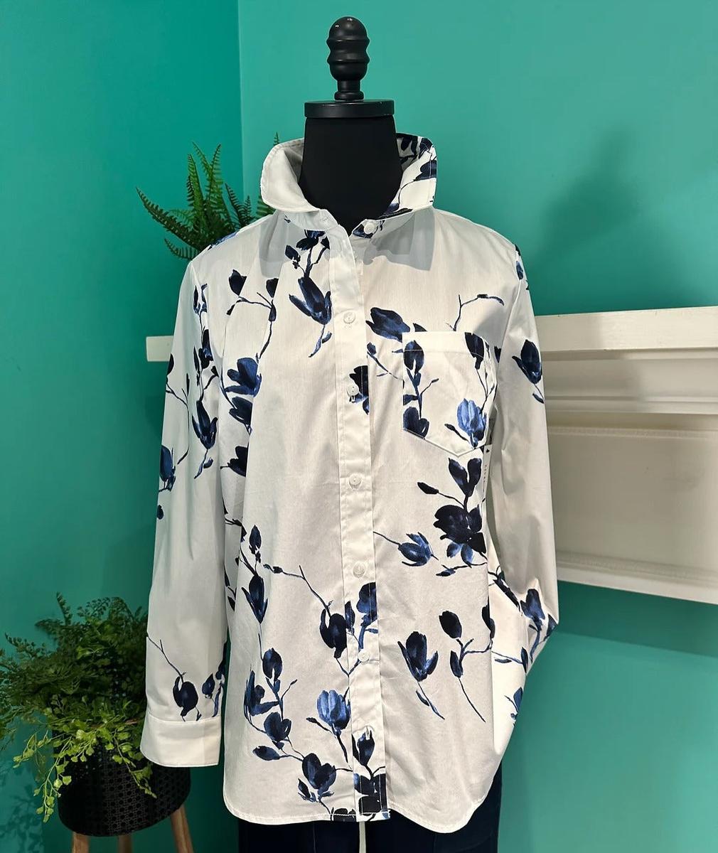 חולצת כפתורים עם שרוולים ארוכים