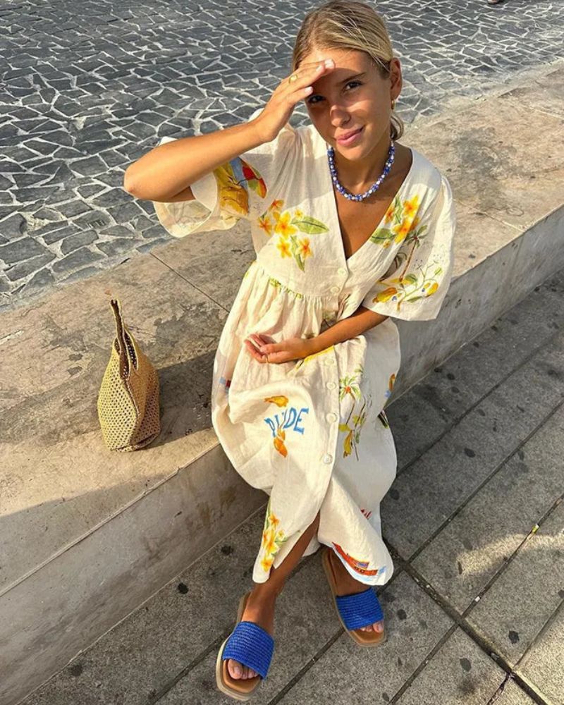 אדירה | שמלה מודפסת