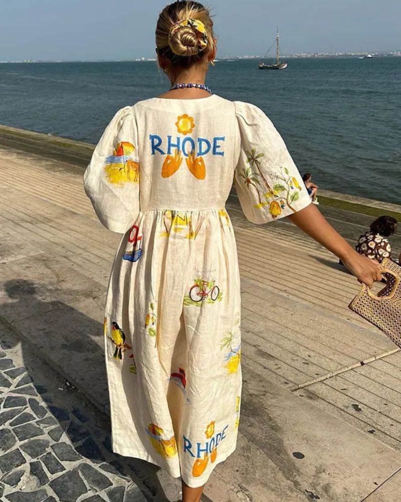 אדירה | שמלה מודפסת