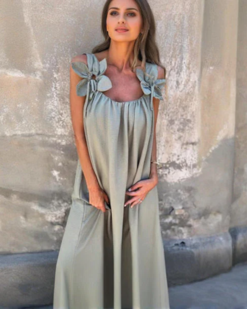 איווה | שמלה ארוכה פרחונית