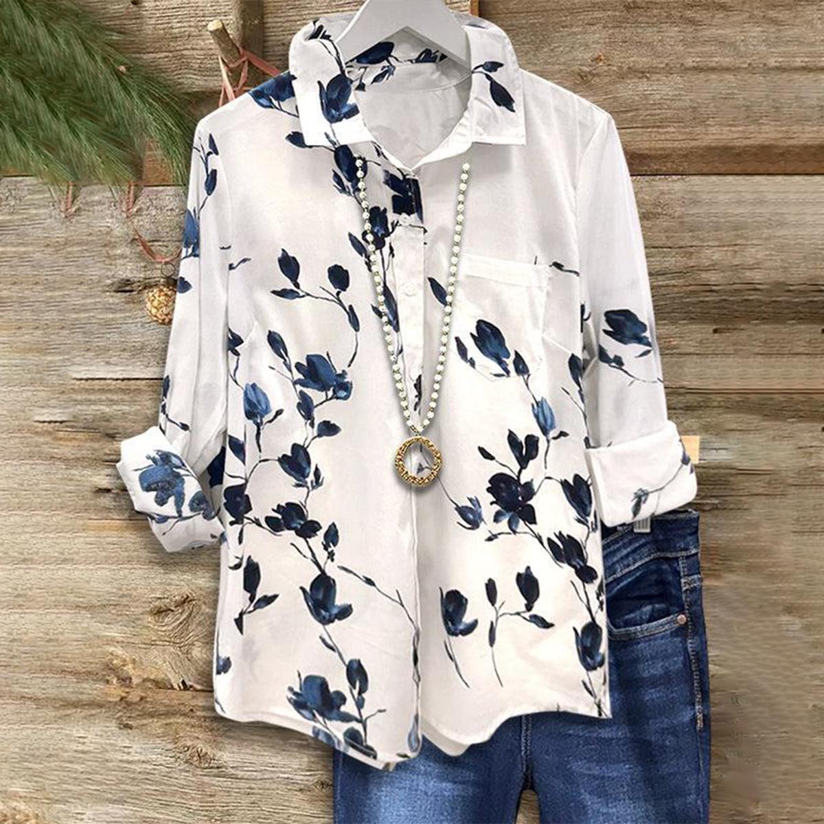 חולצת כפתורים עם שרוולים ארוכים