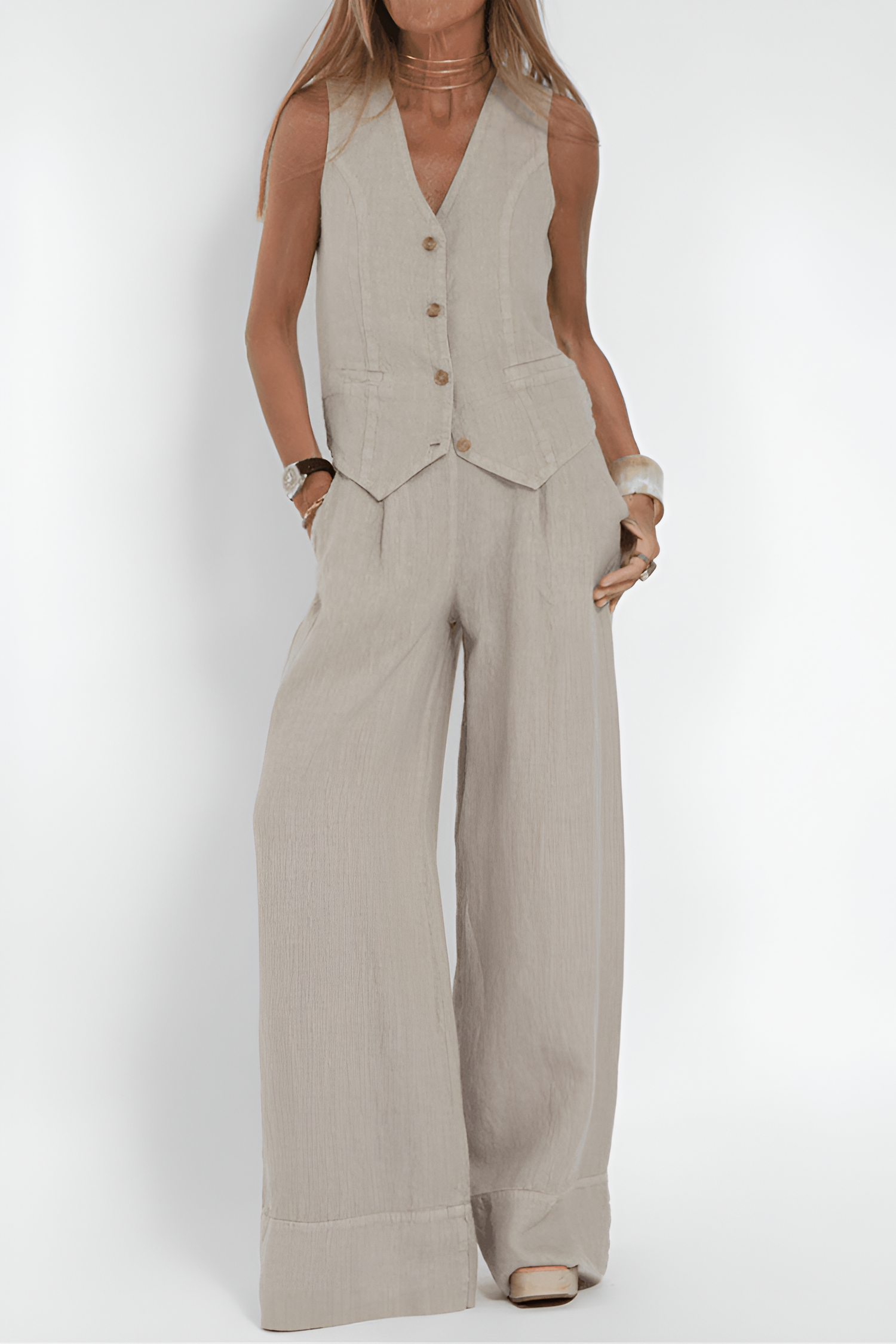 אגם | טופ אלגנטי לנשים (+ מכנסיים תואמים חינם)