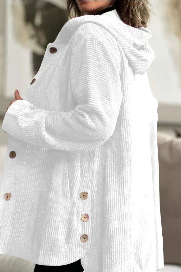 קורדיה - ז'קט קורדרוי עם כובע נעים