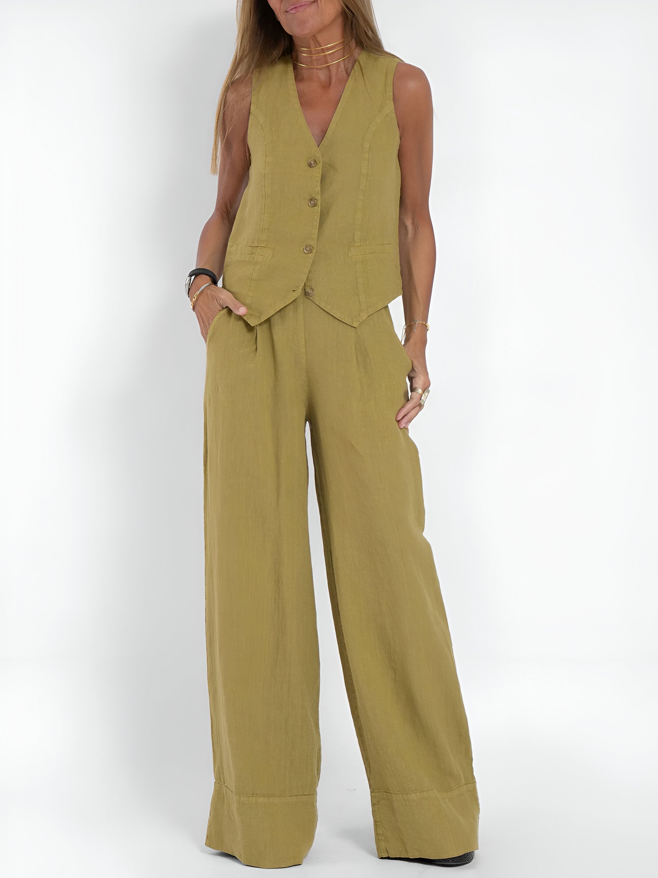 אגם | טופ אלגנטי לנשים (+ מכנסיים תואמים חינם)