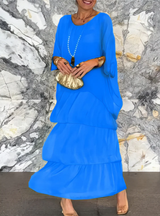 אהובה | שמלה ארוכה וזורמת עם סגנון