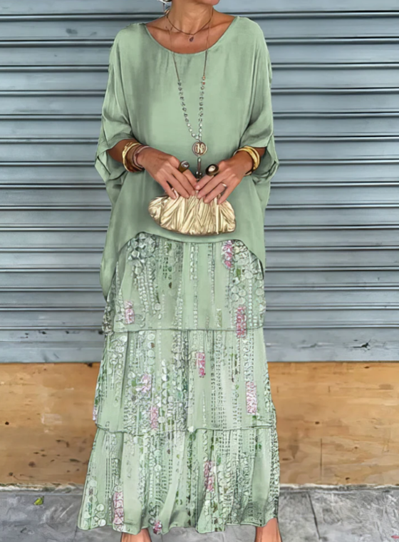 אהובה | שמלה ארוכה וזורמת עם סגנון