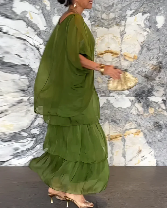 אהובה | שמלה ארוכה וזורמת עם סגנון