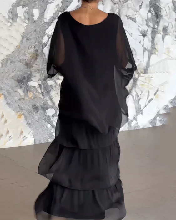 אהובה | שמלה ארוכה וזורמת עם סגנון