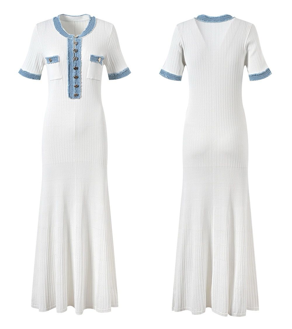 מילנה | שמלת מקסי מנוגדת מחמיאה