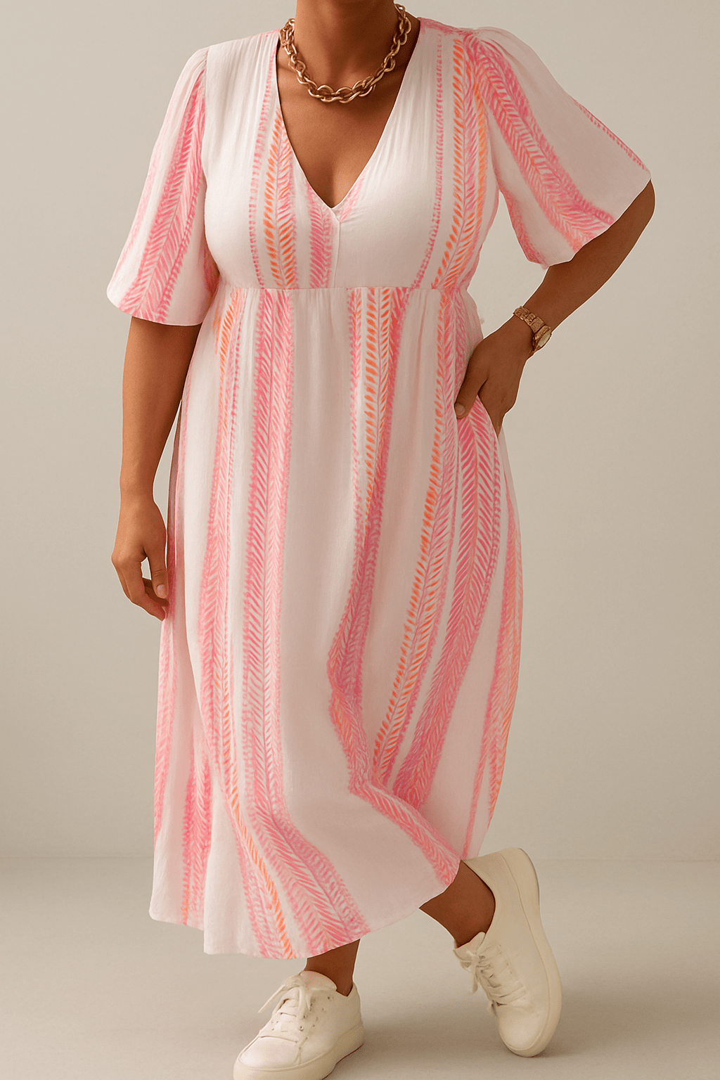 אנה™ | שמלת קיץ קלילה מבד פשתן