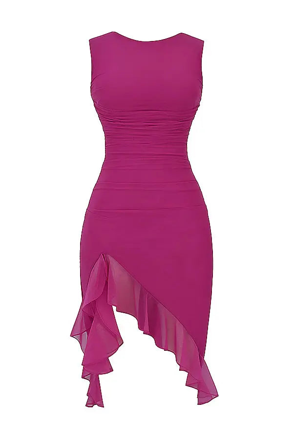 אופיר | שמלת מידי עם רשתות